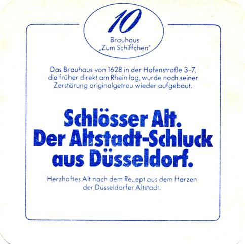 düsseldorf d-nw schlösser edition 4a (quad185-10 brauhaus schiffchen-blau)